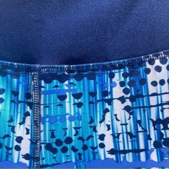 RBX blue patterned 3/4 length athletic pants, size SP - Picture 4 of 11